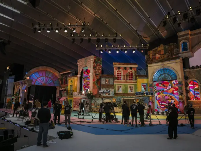 Escenario del Carnaval de Santa Cruz de Tenerife en el Recinto Ferial. Imagen Álvaro Armas