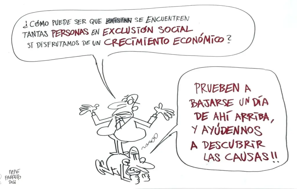 Viñeta Farruqo exclusión social 24 febrero 2026