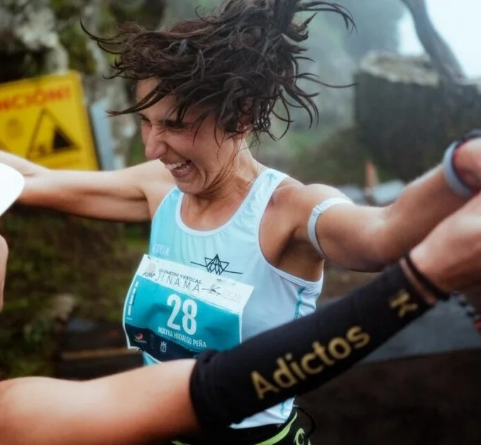 Mayka Hidalgo, vencedora en el Kilómetro Vertical. Imagen del portal web del evento