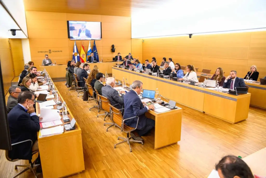 Pleno del Cabildo de Tenerife. Imagen Cabildo de Tenerife