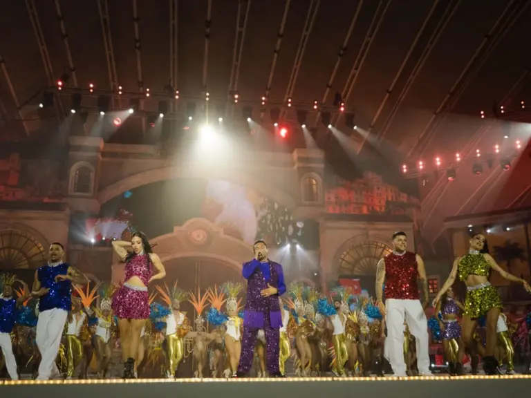 Once candidatas en la Gala de Elección de la Reina del Carnaval de Santa Cruz de Tenerife