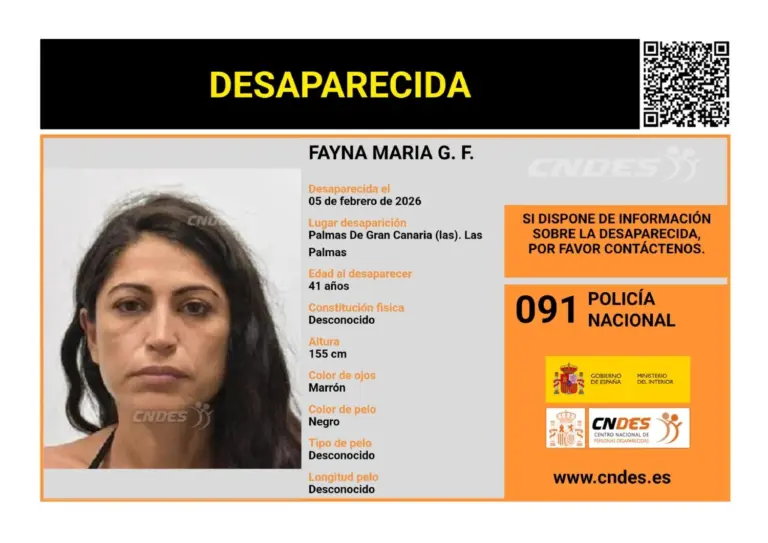 Buscan a mujer desaparecida de 41 años en Las Palmas de Gran Canaria