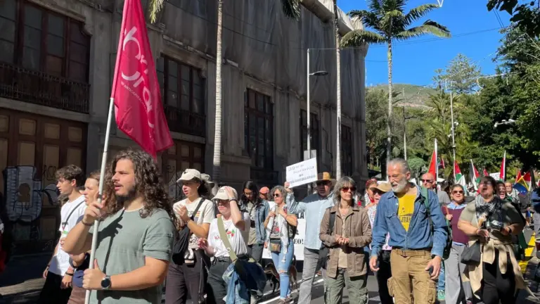 Santa Cruz de Tenerife se manifestó por Palestina