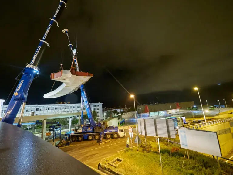 La pasarela peatonal de Padre Anchieta en La Laguna entra en su fase final