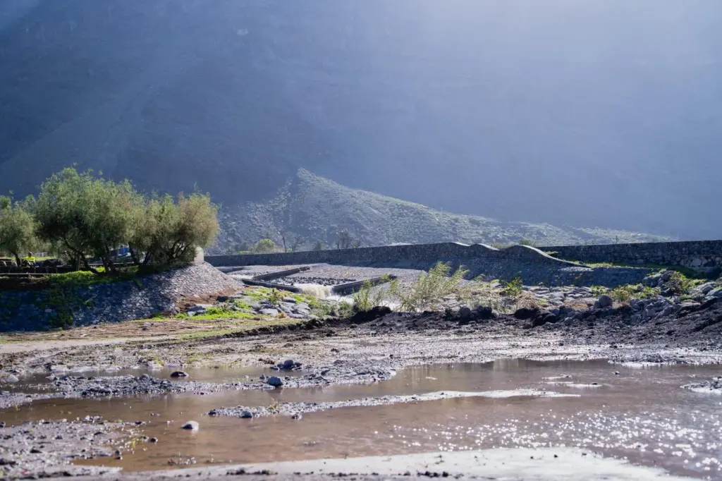 Efectos de la borrasca 'Therese' en La Gomera. Imagen Cabildo de La Gomera