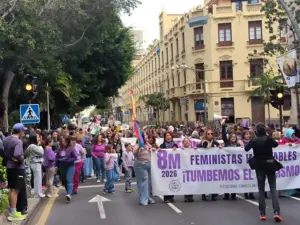 Marcha 8M en Santa Cruz de Tenerife