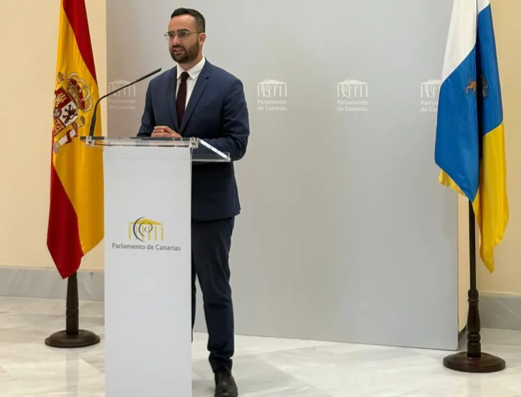 Raúl Acosta (AHI), sobre la intervención del presidente de Canarias en el Debate. Imagen RTVC