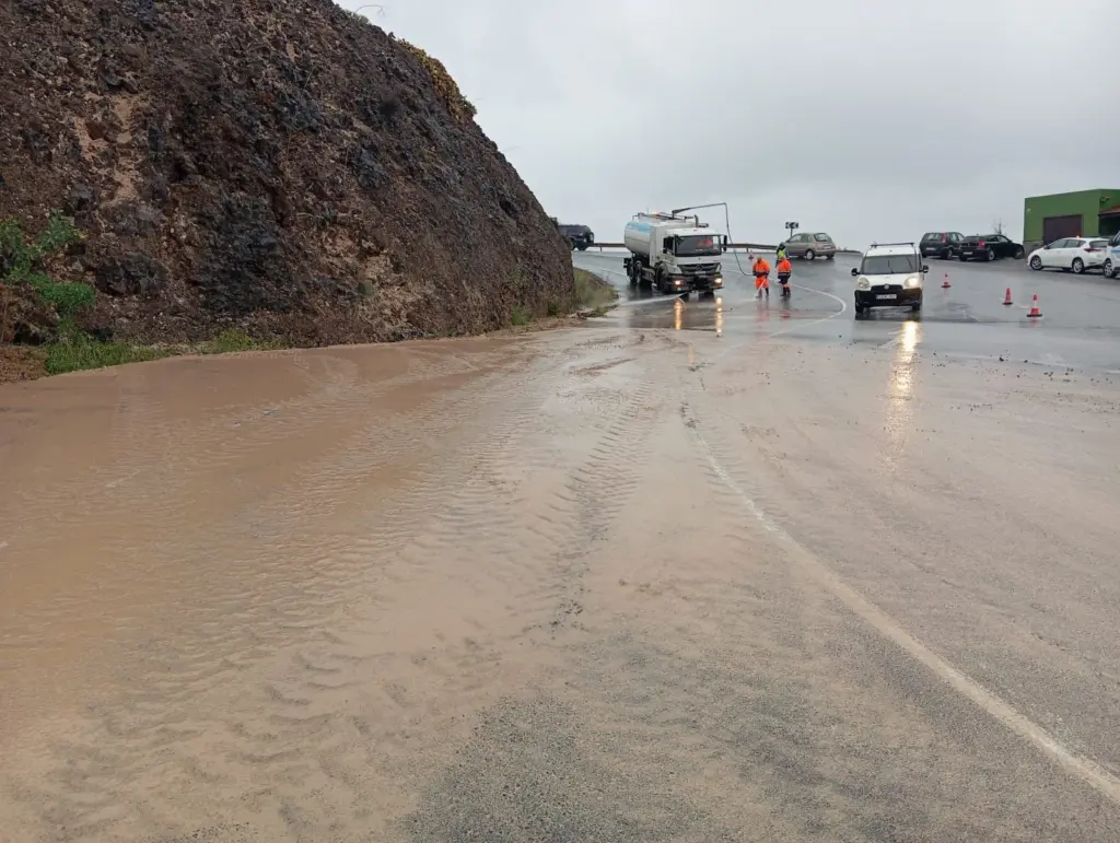 Efectos de la borrasca 'Therese' en Las Palmas de Gran Canaria. Imagen Ayuntamiento de Las Palmas de Gran Canaria