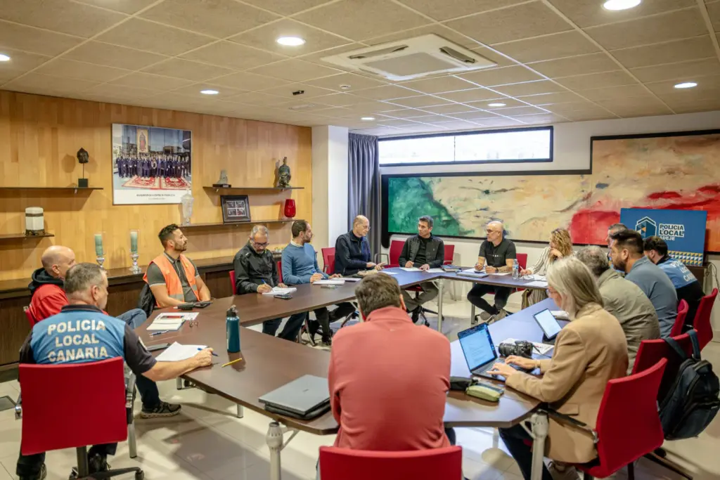 Reunión Cecopal en Adeje. Imagen cedida por el Ayuntamiento de Adeje