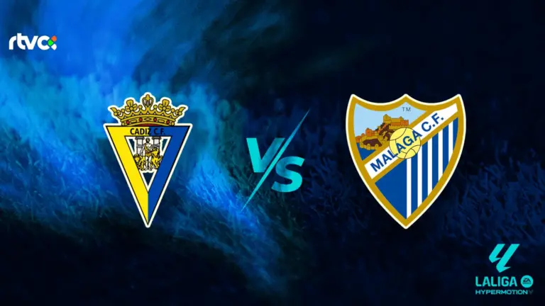 Cádiz CF vs Málaga CF: horario, alineaciones y minuto a minuto | LaLiga Hypermotion 25-26