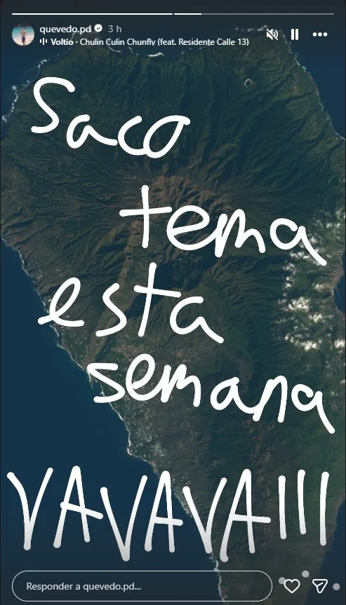 Quevedo anuncia nuevo tema para esta semana con La Palma como protagonista