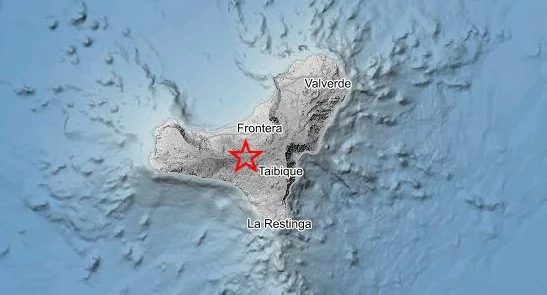 Localizan un terremoto de magnitud 2,4 en el municipio de La Frontera