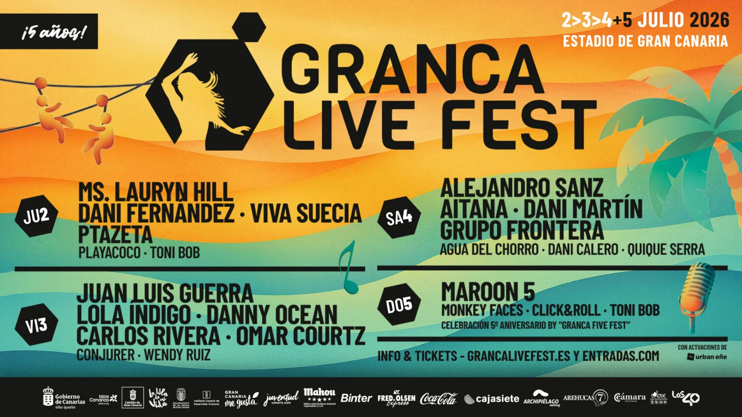 Cartel oficial del Granca Live Fest 2026