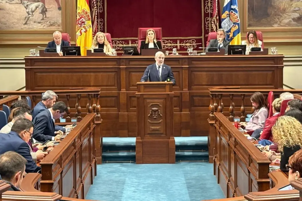 Intervención del presidente de Canarias en el Debate sobre el Estado de la Nación. Imagen RTVC