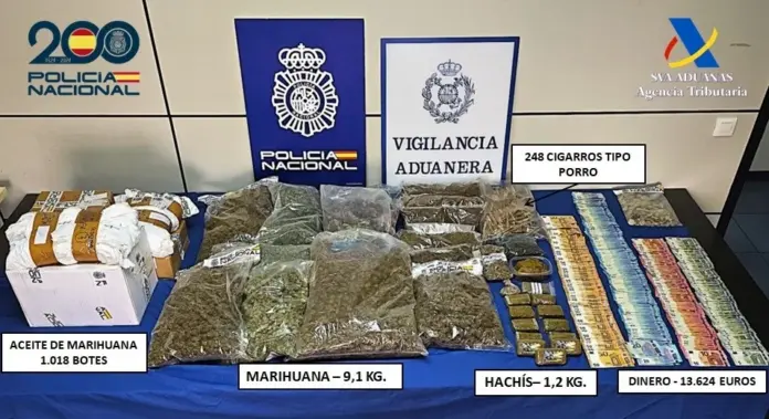 Desmantelan un punto de venta de drogas en una asociación cannábica de Las Palmas de Gran Canaria