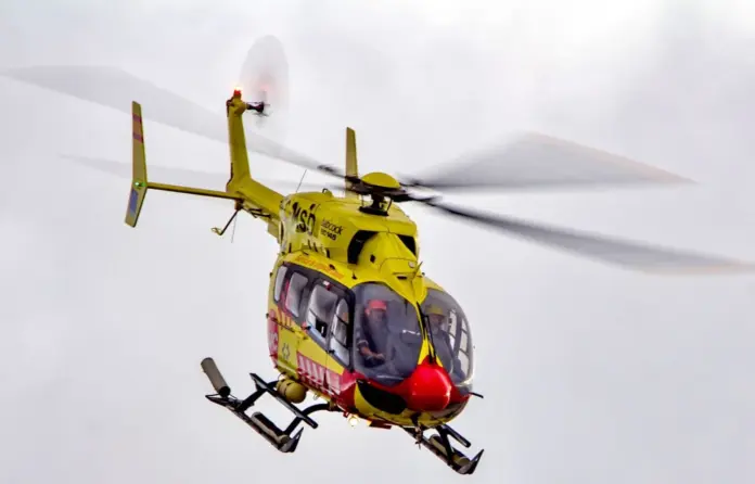 Evacuado en helicóptero un motorista herido grave tras un choque en Gran Canaria