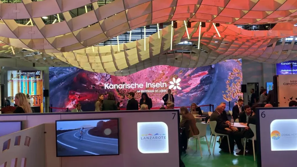 Pabellón canario en la ITB de Berlín. Imagen Turismo de Canarias