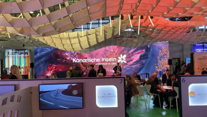 Pabellón canario en la ITB de Berlín. Imagen Turismo de Canarias