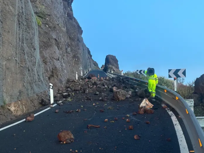 Daños causados por la borrasca 'Therese' en Gran Canaria. Imagen Cabildo de Gran Canaria