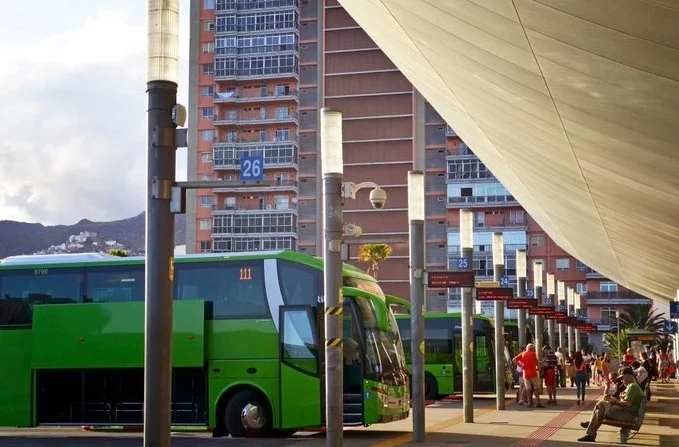 Intercambiador de Santa Cruz de Tenerife. Imagen Titsa