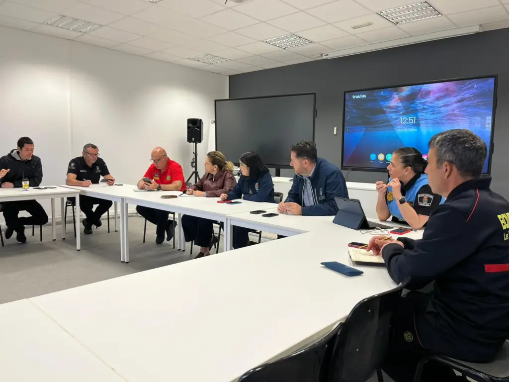 Reunión de coordinación con motivo de la borrasca 'Therese'. Imagen Ayuntamiento de Las Palmas de Gran Canaria