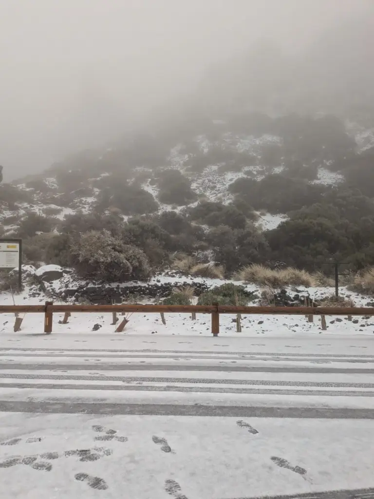 Nieve en Teide