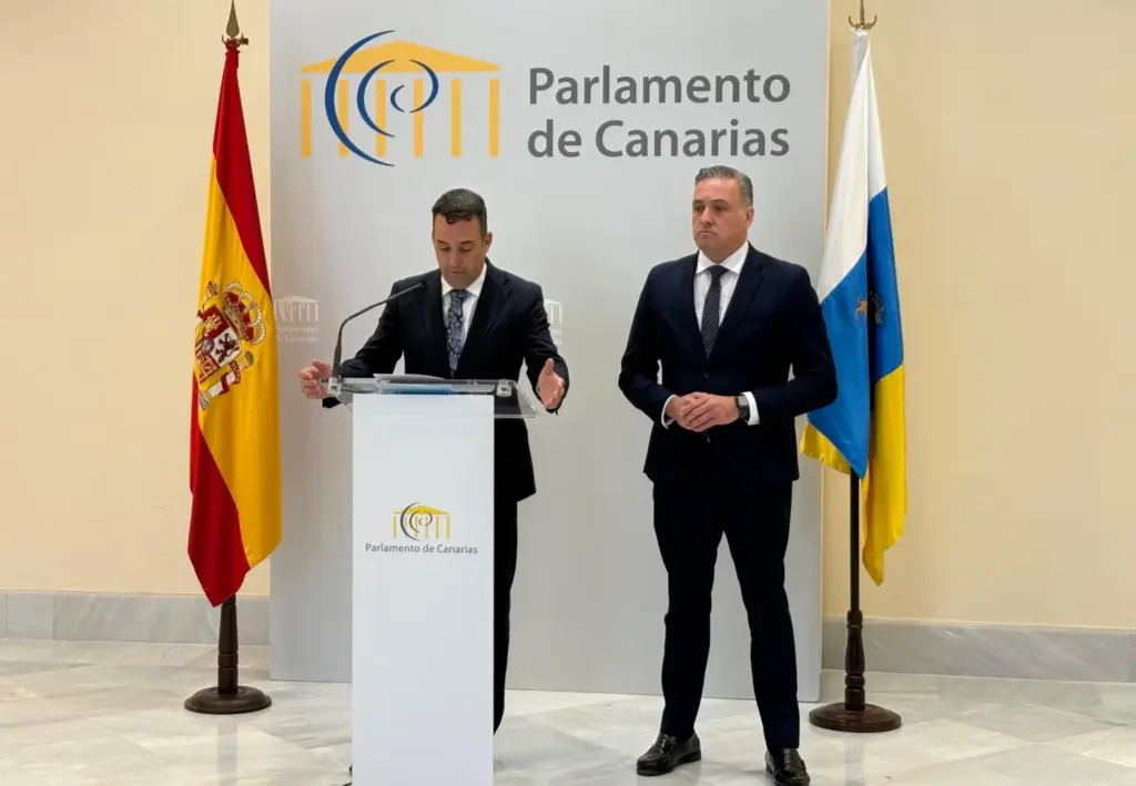 Juan Manuel García Casañas (PP) hace su primer análisis de la intervención de Fernando Clavijo en el Debate. Imagen RTVC