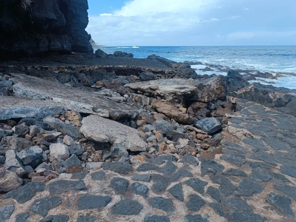 Efectos de la borrasca en el litoral de La Laguna. Imagen Ayuntamiento de La Laguna