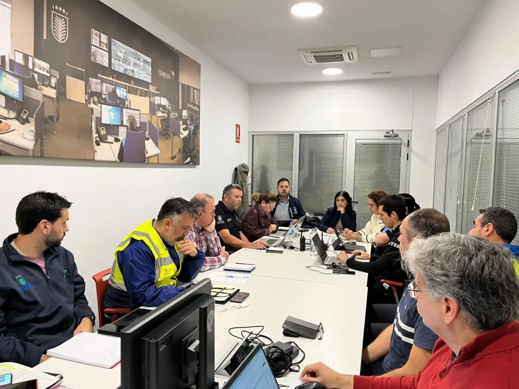 Reunión de coordinación con los servicios municipales. Imagen Ayuntamiento de Las Palmas de Gran Canaria