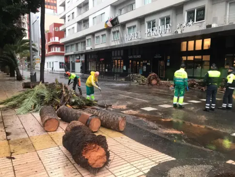 Gran Canaria se convierte en la isla más afectada este martes por la borrasca Therese