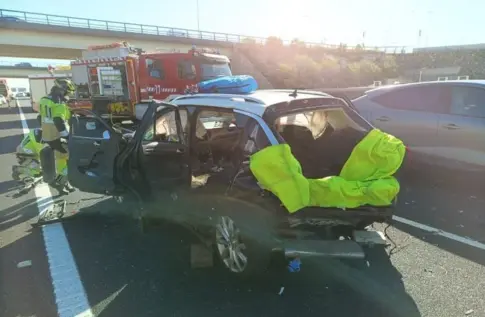 Mañana accidentada en las carreteras de Tenerife