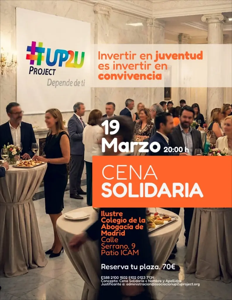 cena solidaria UP2U project 