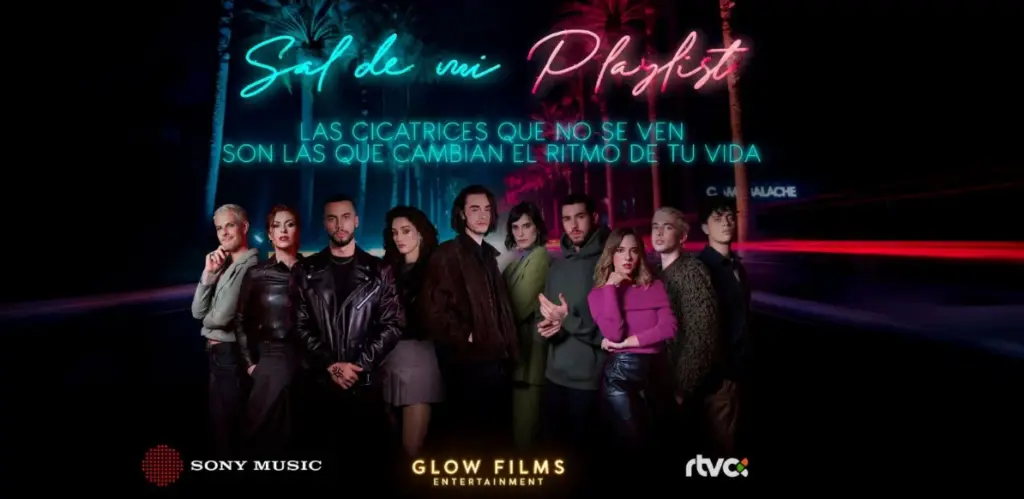 Imagen del cartel de la serie 'Sal de mi Playlist'.