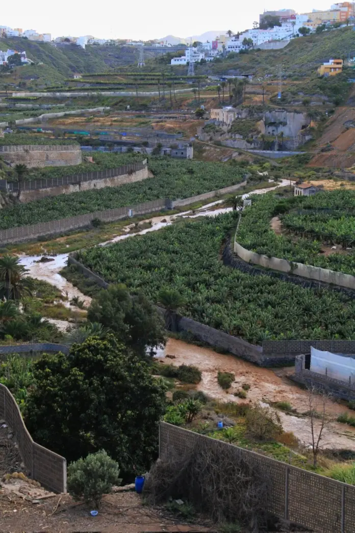 Corre el agua por el Guiniguada