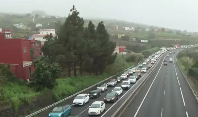 Importantes retenciones en la TF-5 desde primera hora de la mañana