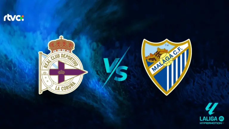 Deportivo La Coruña vs Málaga CF: horario, alineaciones y minuto a minuto | LaLiga Hypermotion 25-26