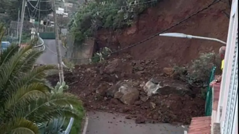 Tras el paso de Therese, continúan los desprendimientos en Gran Canaria