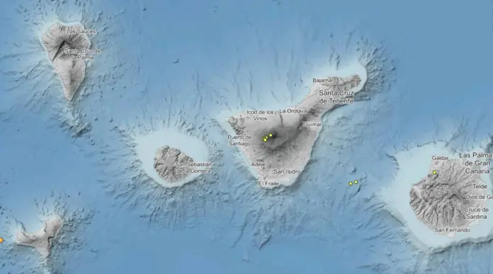 Incremento de la sismicidad en el Teide. Imagen IGN