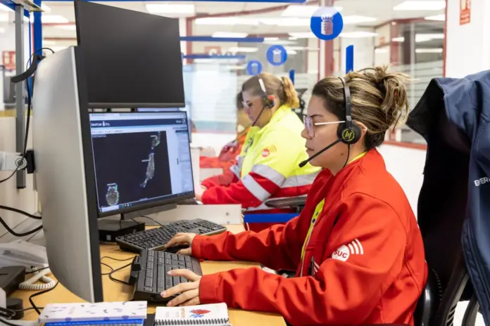 La sala operativa del 1-1-2 recibió una alerta comunicando la caída de un parapente biplaza en una zona de rocas