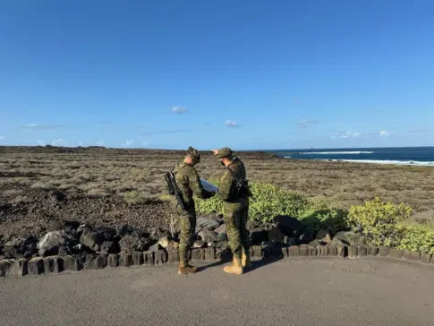 El Grupo Táctico “Canarias” despliega patrullas de vigilancia en la isla de Lanzarote