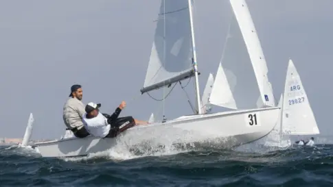 Alfredo González y Cristian Sánchez, campeones de la Copa España de clase Snipe en Murcia