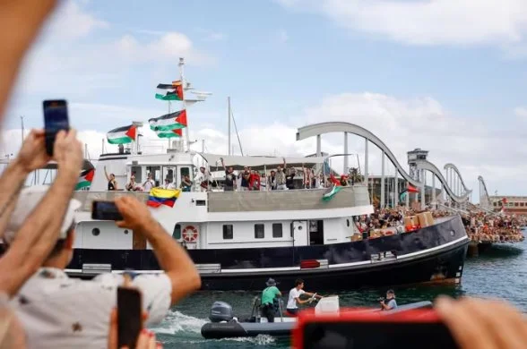 Una flotilla zarpa desde Barcelona rumbo a Gaza