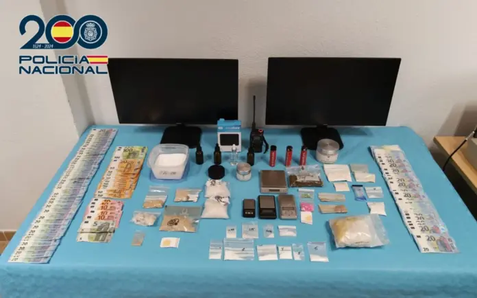 Droga intervenida por la Policía Nacional