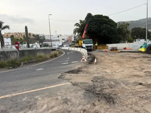 Cierran al tráfico el ramal de salida de Santidad, en Arucas, durante unos 25 días