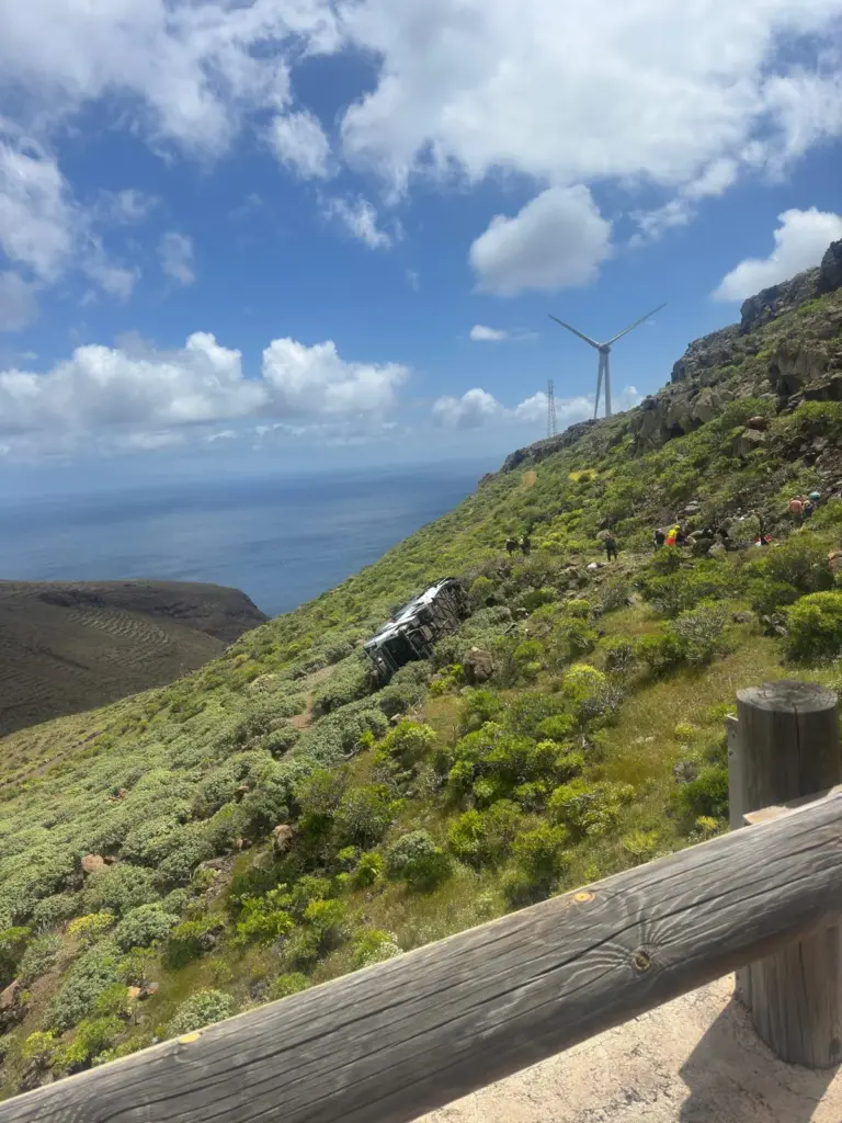 Accidente Guagua Gomera