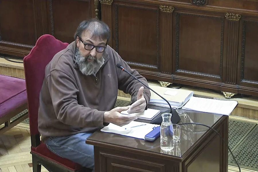 Koldo García durante su declaración en el Tribunal Supremo. Imagen EFE