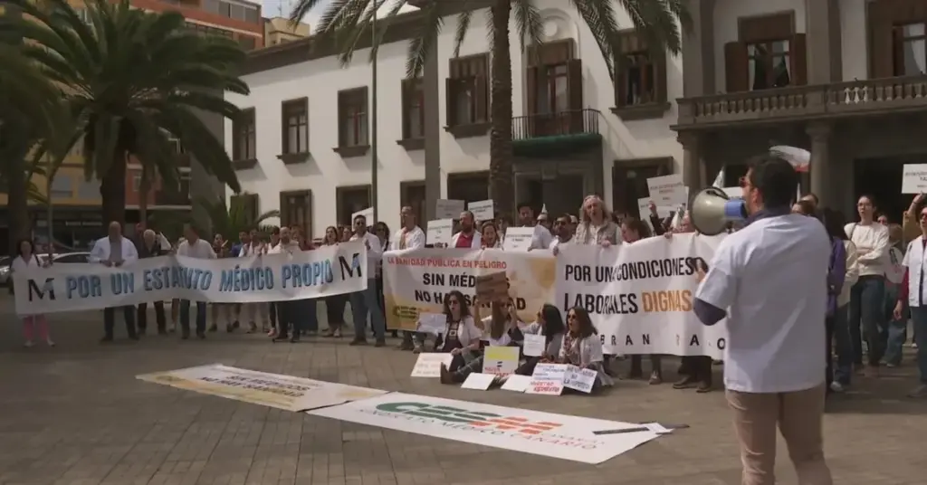 Una semana más de huelga de médicos. Imagen RTVC (archivo)