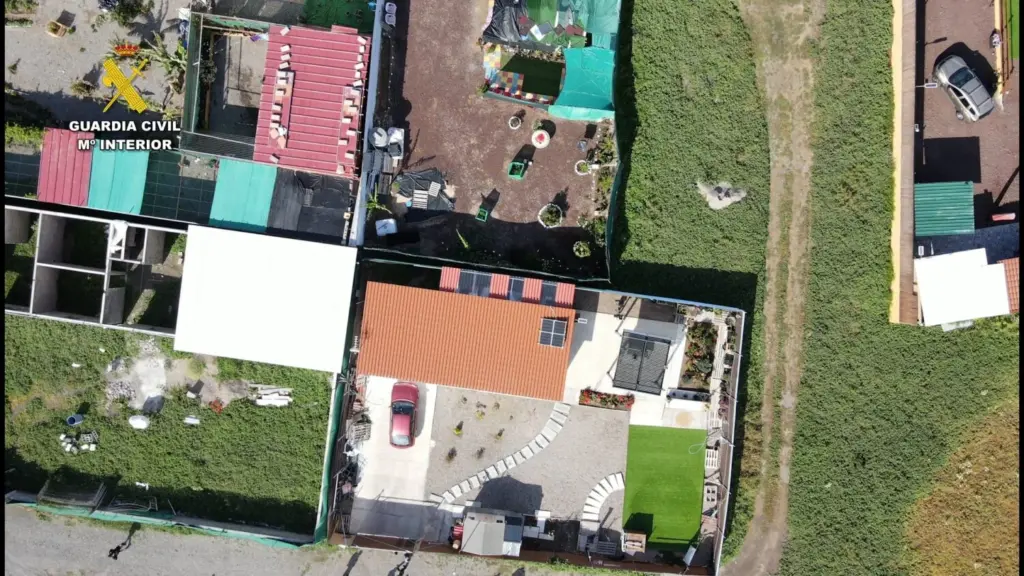 Precinto de nueve obras ilegales en Telde. Imagen Guardia Civil