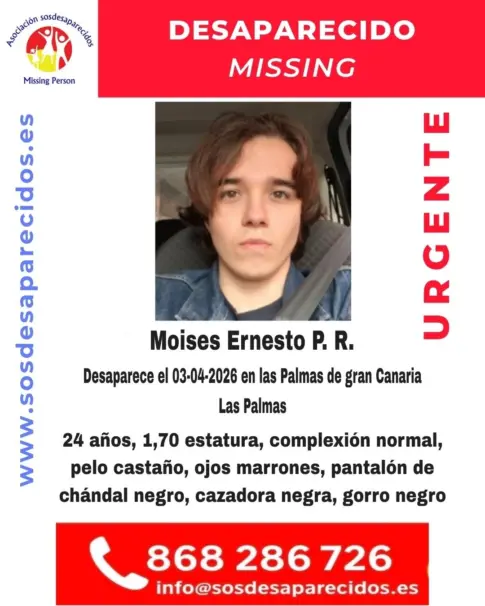 Buscan a Moisés Ernesto, desaparecido este viernes en Las Palmas de Gran Canaria