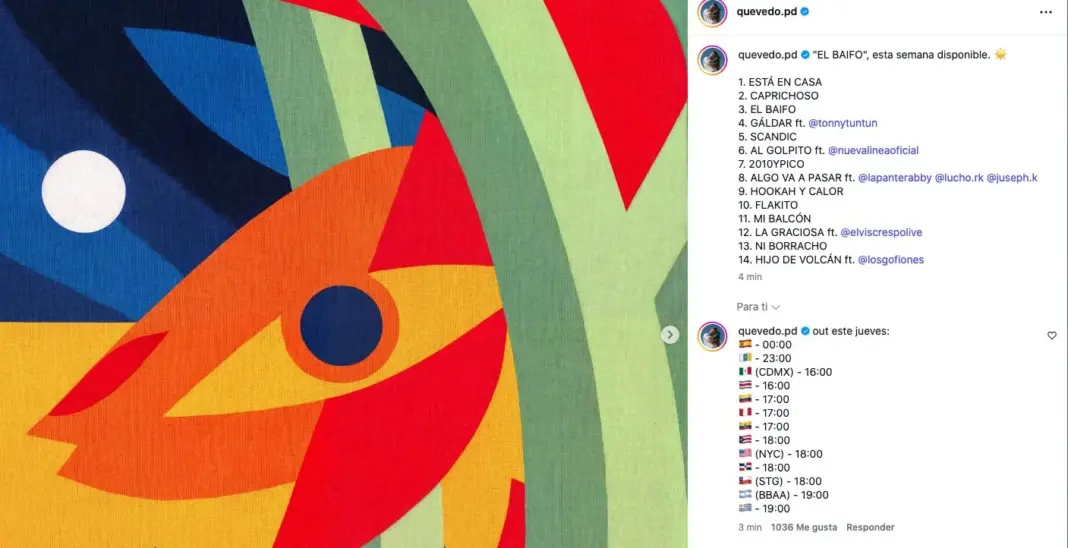 Tracklist y portada de 'El Baifo'